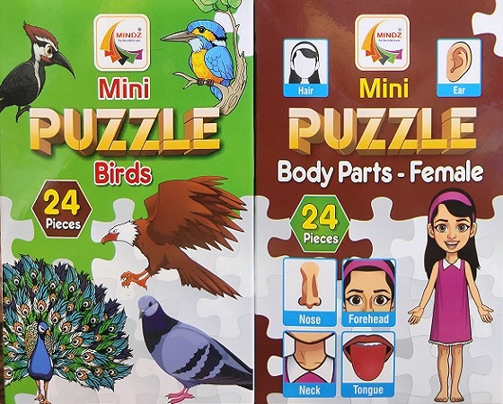 MINI PUZZLE BIRDS & BODY PARTS FEMALE