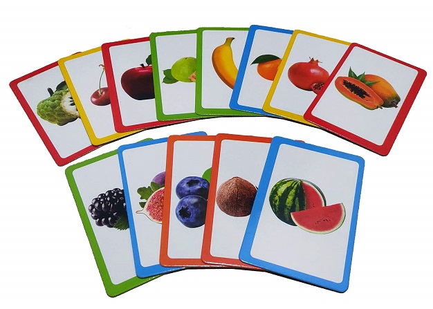 FRUITS flash cards 25 pc wise