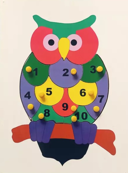 OWL PUZZLES 123 11 pc wooden