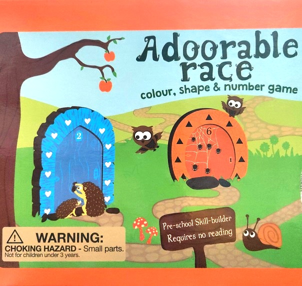 ADOORABLE RACE color,shape & number game