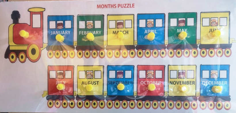 WOODEN MONTHS PUZZLE