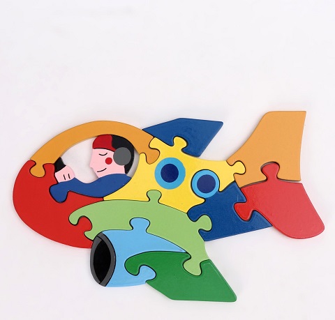 JIGSAW PUZZLE WODDEN airplane