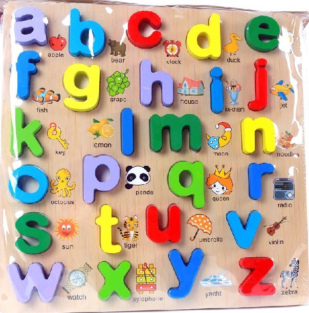 WOODEN 3D ALPHABET SMALL