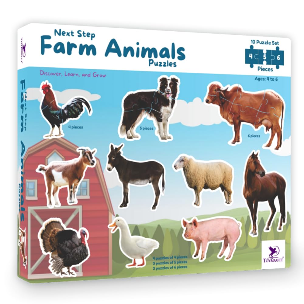 NEXT STEP FARM ANIMALS PUZZLES