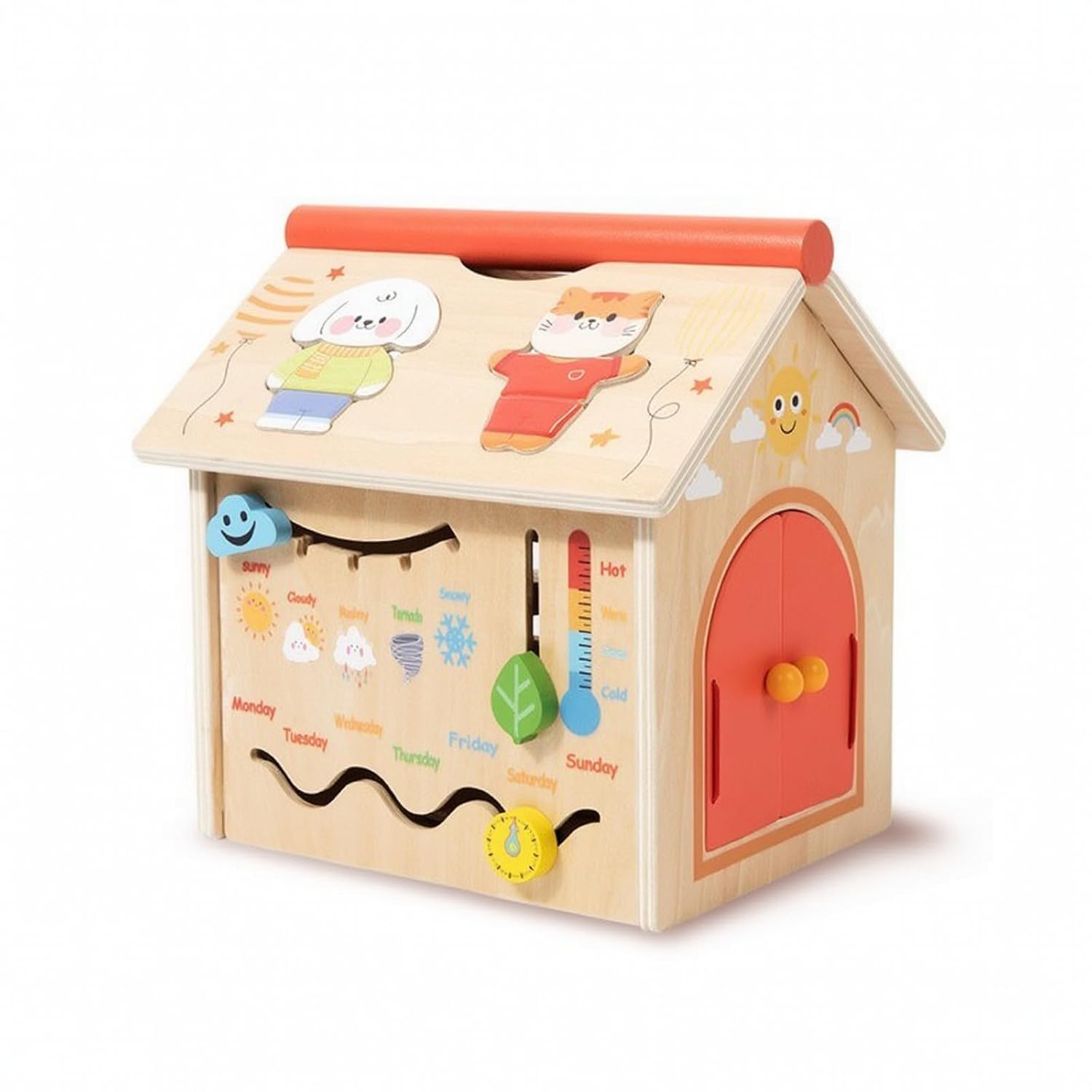 WOODEN BUSY HOUSE