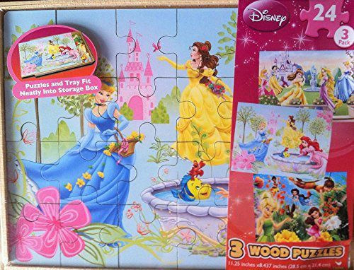 DISNEY 3 WOOD PUZZLES