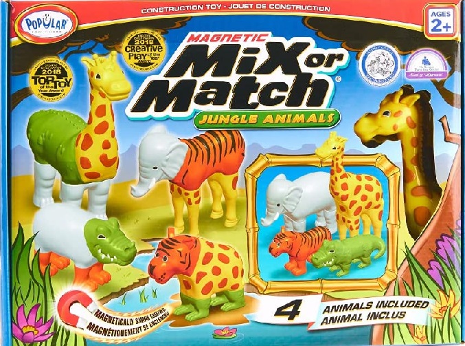 MAGNETIC MIX OR MATCH JUNGLE ANIMALS