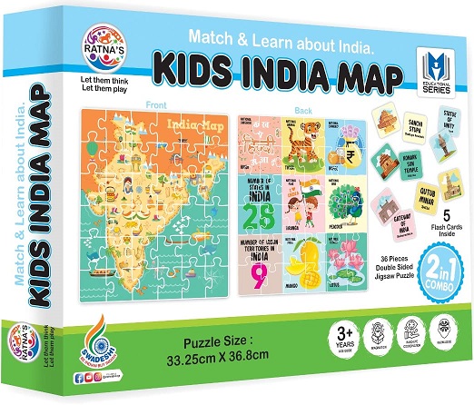 MATCH & LEARN ABOUT INDIA MAP