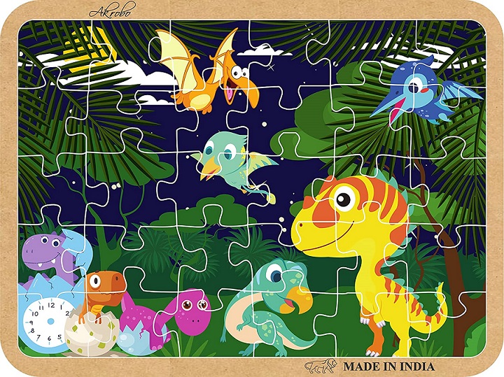 WOODEN JIGSAW PUZZLE DINOSAUR