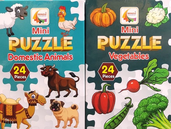 MINI PUZZLE VEGETABLES & DOMESTIC ANIMALS