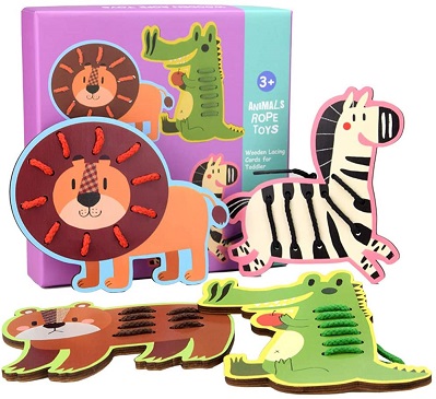 WOODEN ROPE TOYS ANIMAL