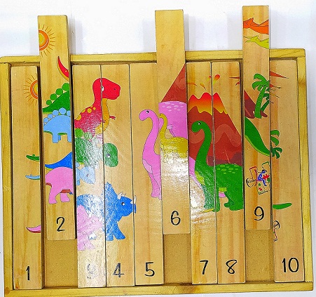 WOODEN NUMBER STRIP PUZZLE