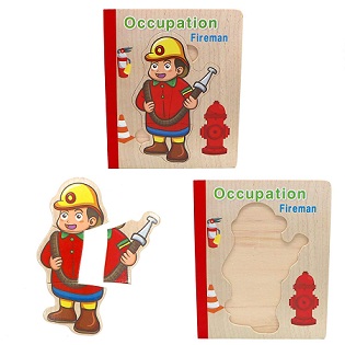 WOODEN BOOK PUZZLE OCCUPATION 