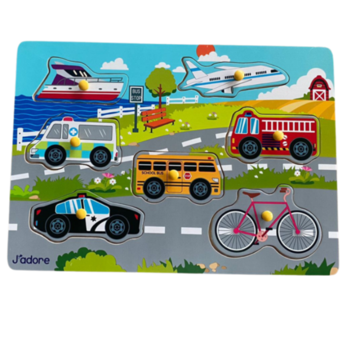 TRANSPORT PUZZLE WITH PEG 1