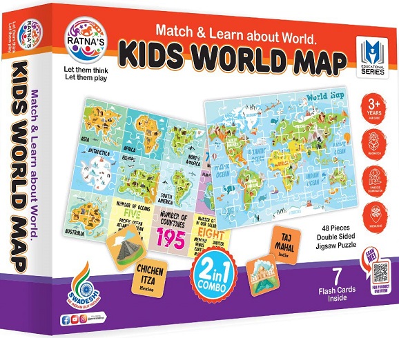 MATCH & LEARN ABOUT WORLD MAP